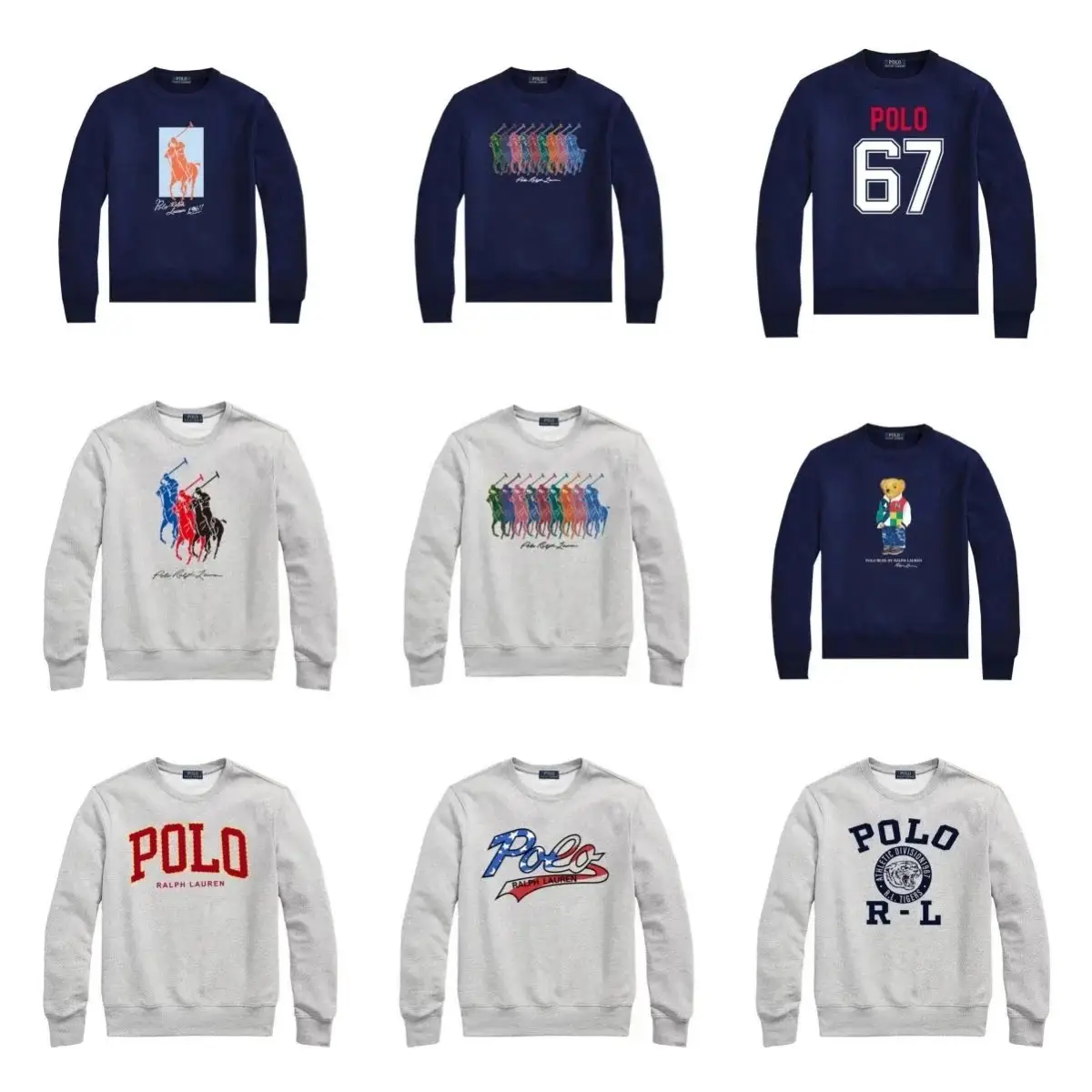 Polo Ralph Lauren Big Pony Crewneck Sweatshirt - Navy Blue