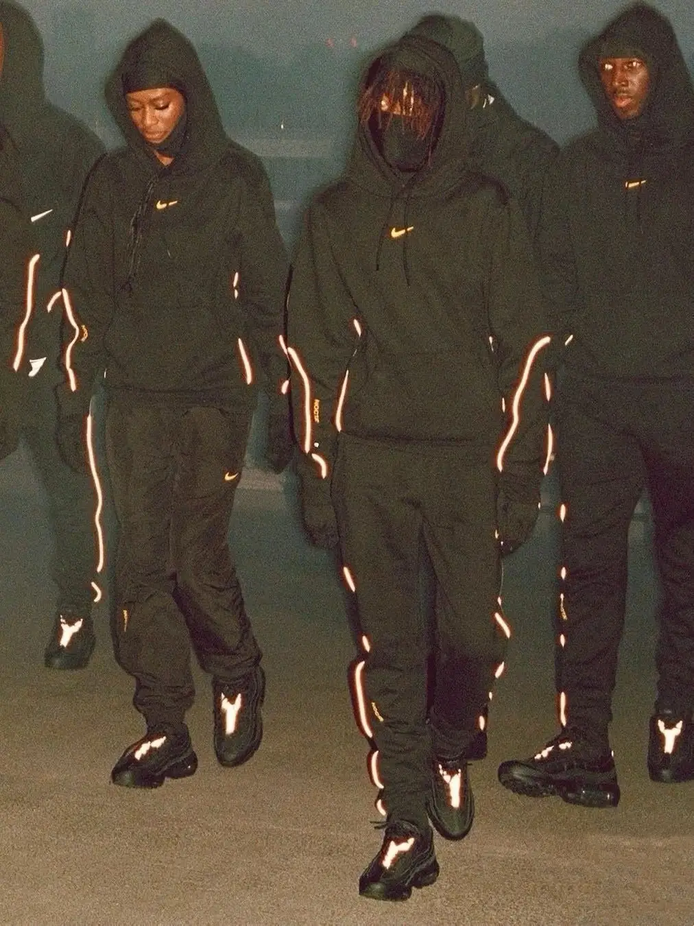 Nike x Stussy B22 Reflective Hoodie & Pants Set [Top Quality]