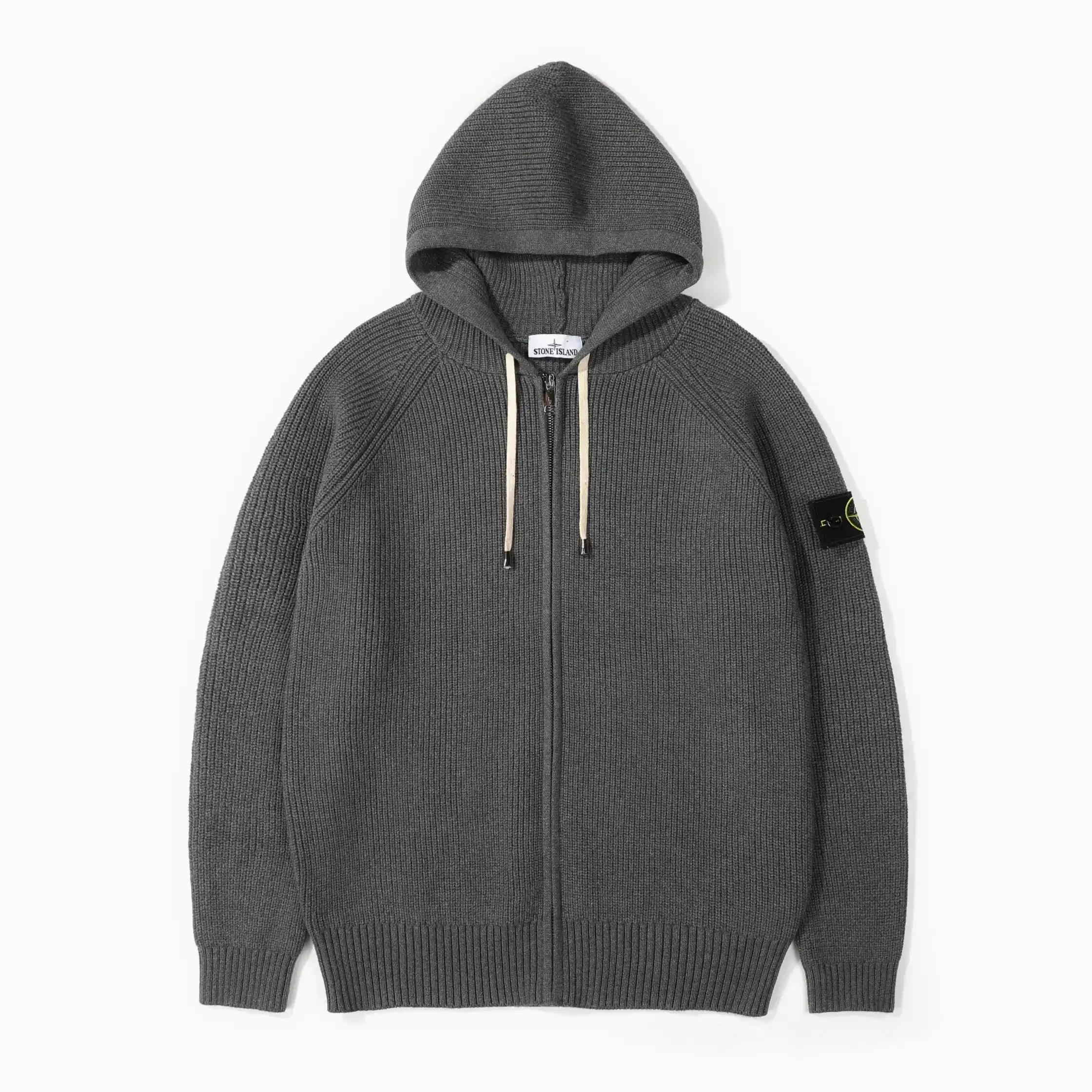 Stone Island Grey knitted cardigan 7520856902 — foto 2 de 6