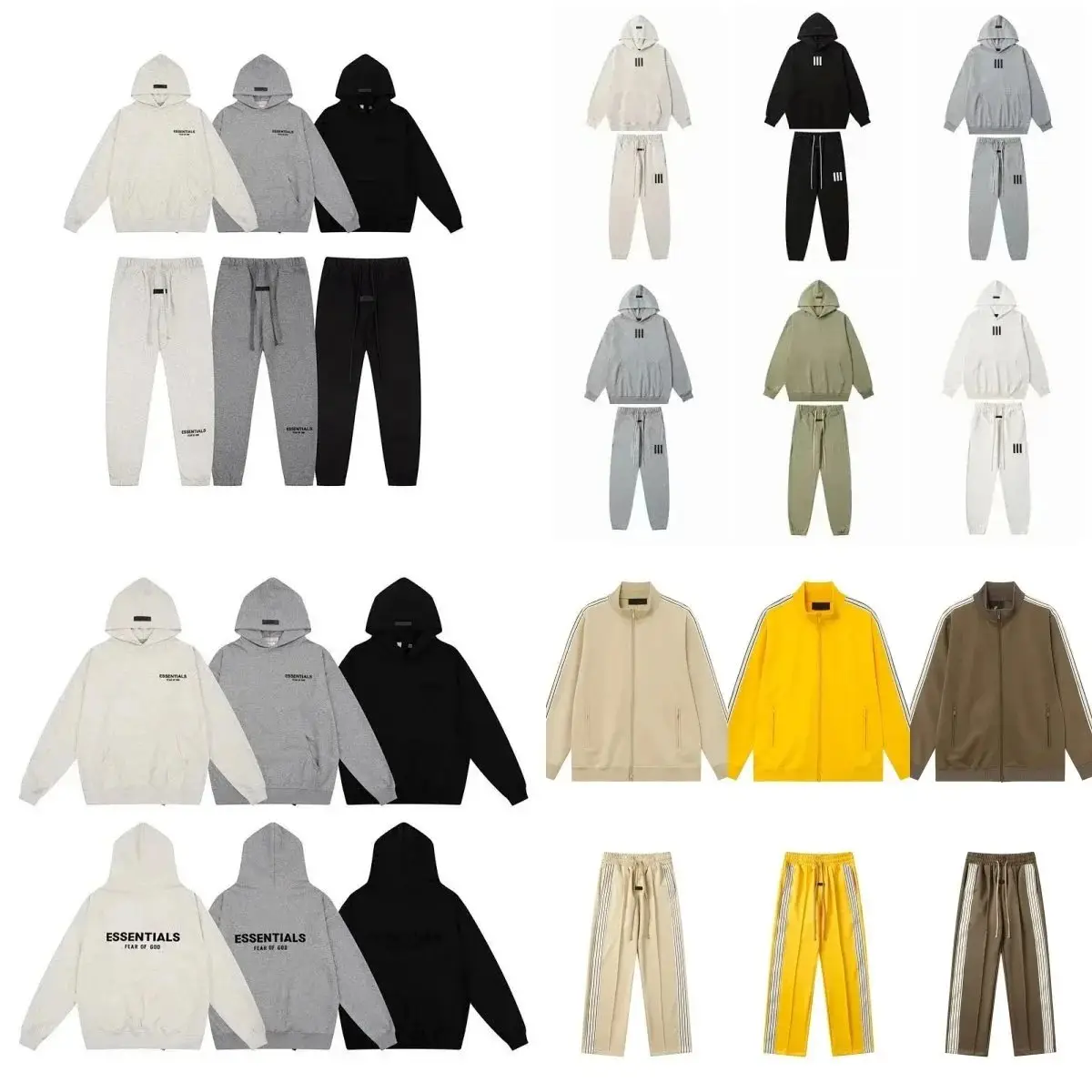 Fear of God Essentials Hoodies & Track Pants [34 styles]