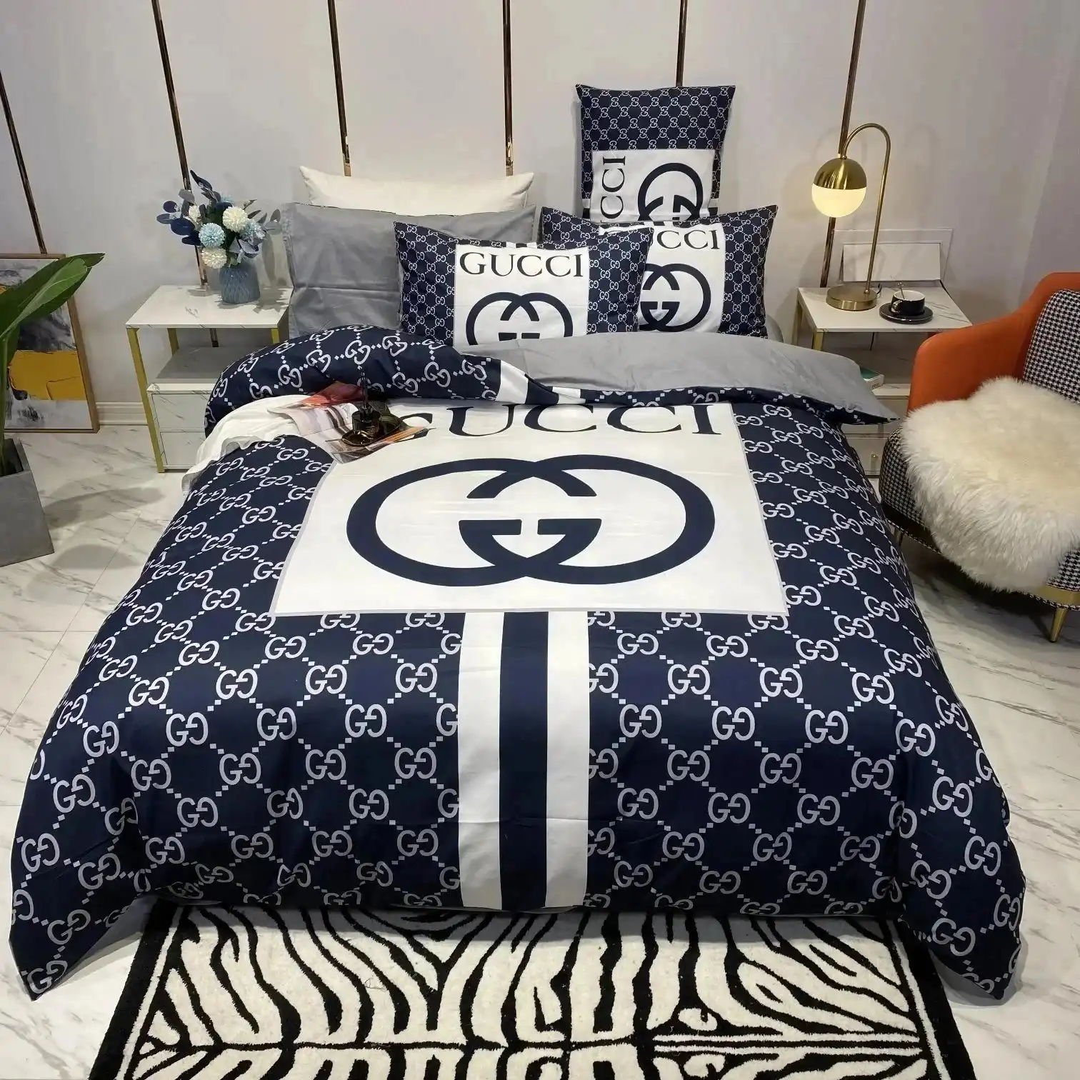 LV & Gucci & chanel & Burberry bedding (40 styles) — foto 6 de 6