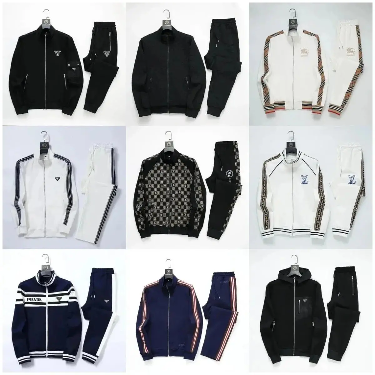 PRADA & LV & GUCCI & Burberry Track Suit [40 styles]