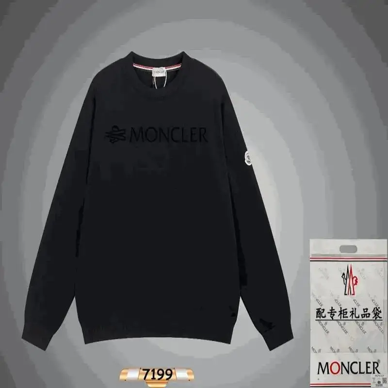 Moncler Men's Black Logo Sweatshirt with Gift Bag — foto 4 de 6