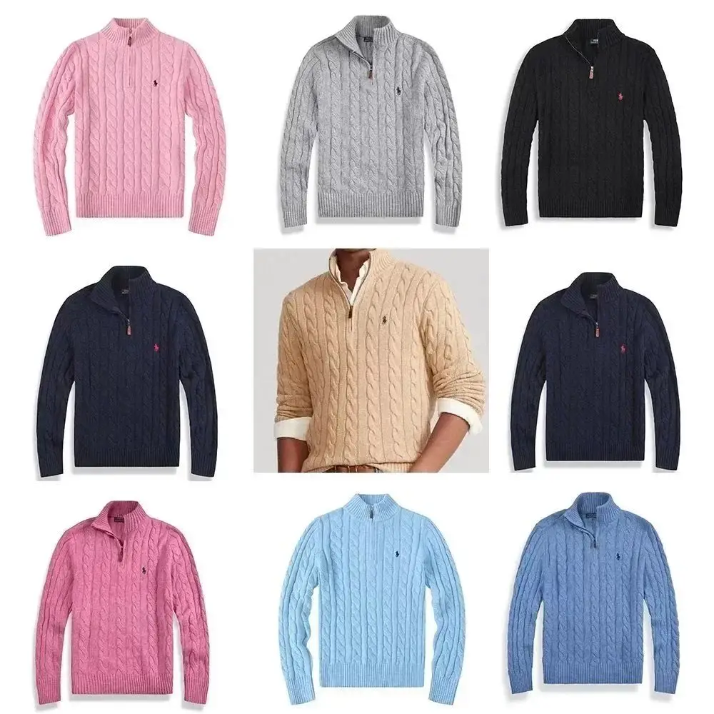Ralph Lauren Cable Knit Quarter-Zip Sweater [9 styles]