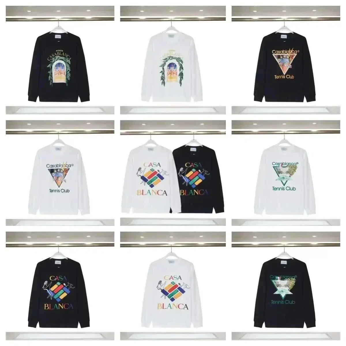 Casablanca Crew neck sweatshirt (38 styles)