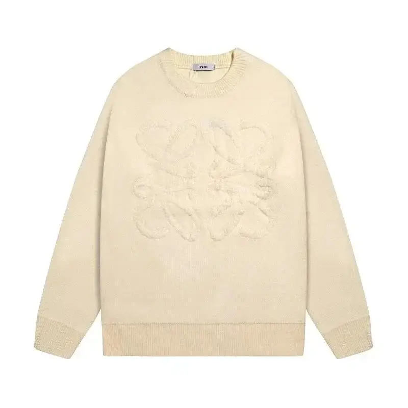 Loewe Anagram / Fendi Crest / Dior Oblique / Prada Triangle / Gucci GG Knit Round Neck Warm Sweaters — foto 3 de 6