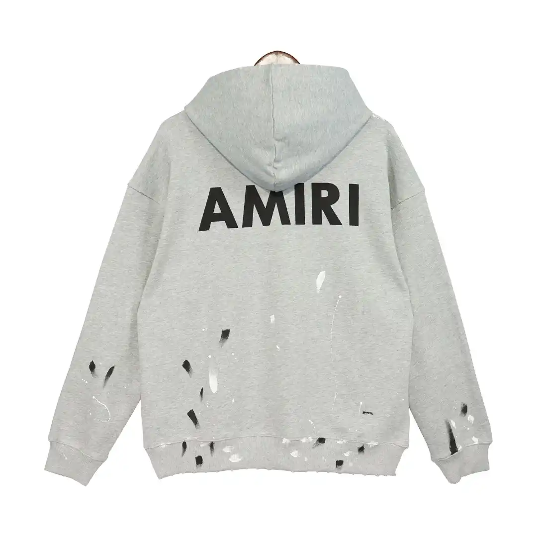 AMIRI Paint Splatter Hoodie & Louis Vuitton Sweatshirt