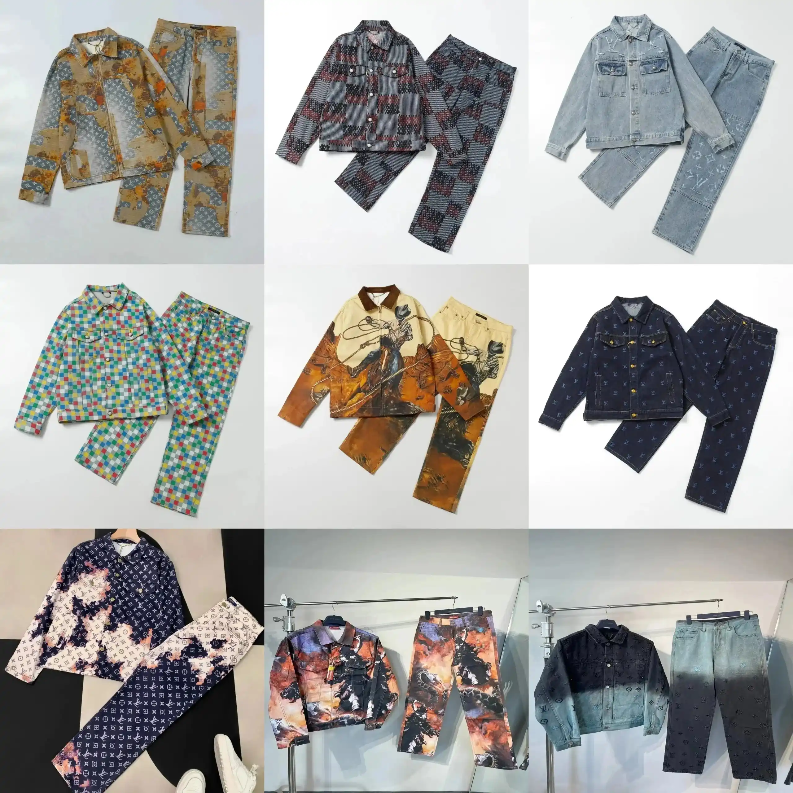 Louis Vuitton Denim Jackets & Pants Sets [27 styles]