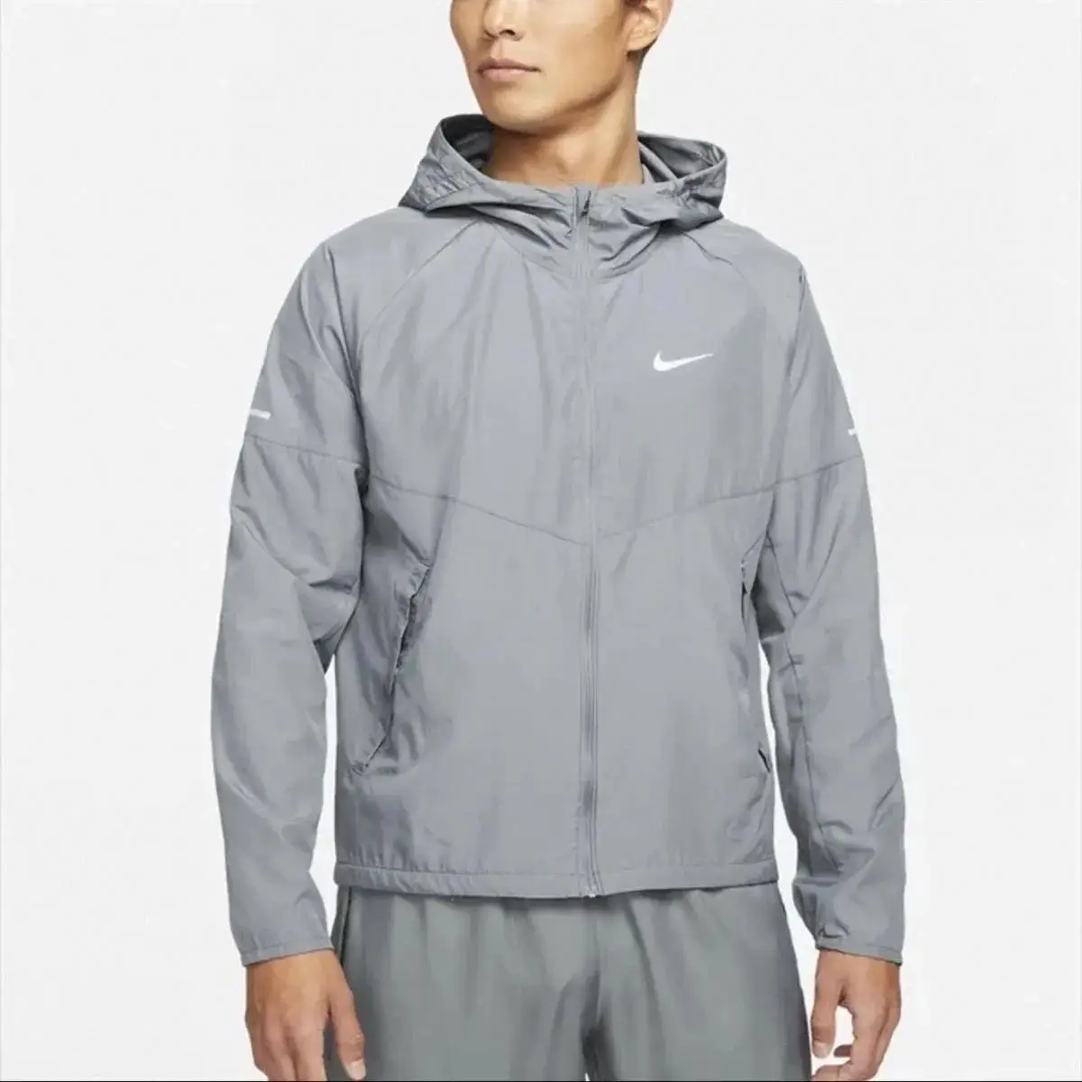 Nike Trail Running Print Sweatpants Long Sleeves [Black & Grey Hooded Jackets + Matching Pants] — foto 4 de 6