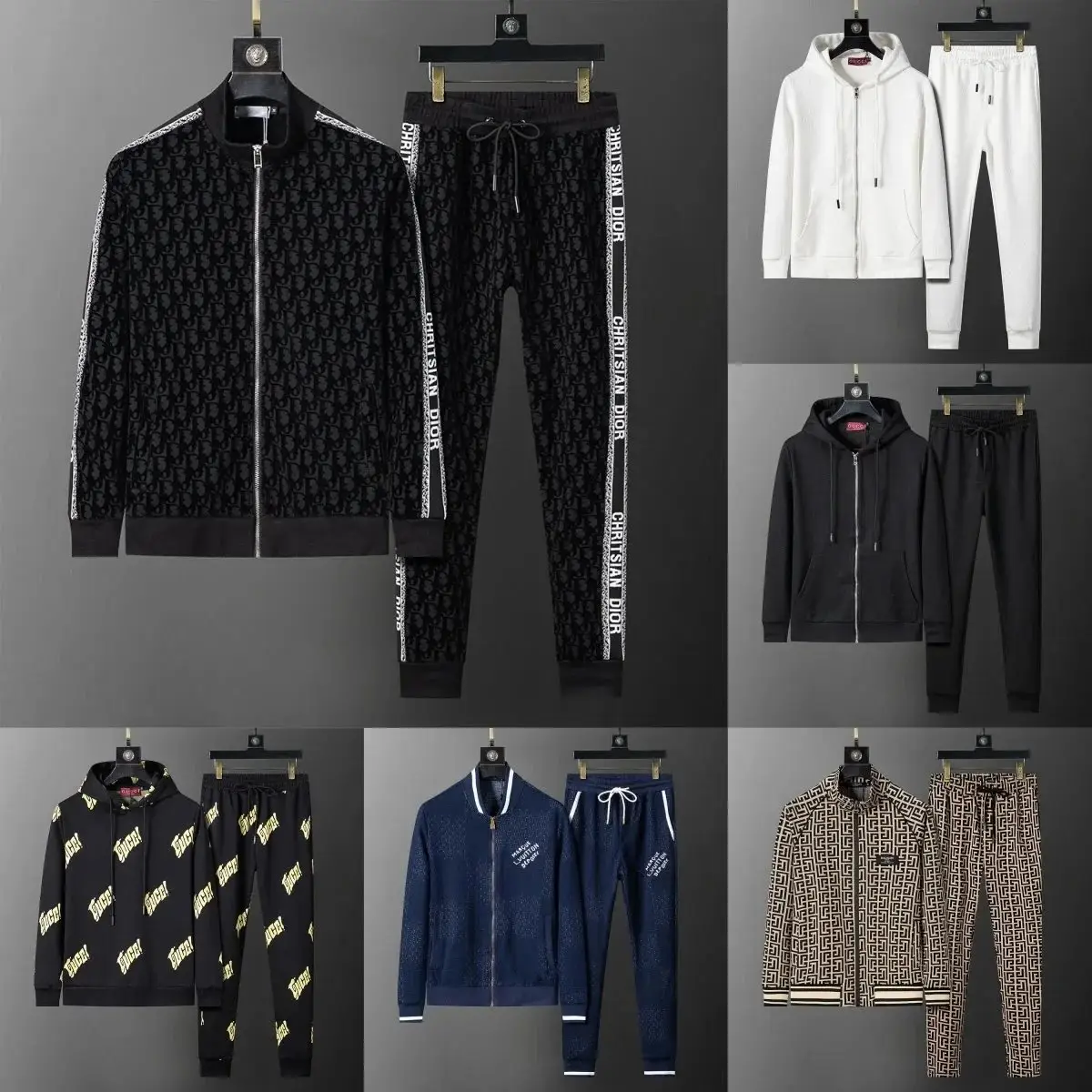 Gucci GG Supreme Hoodie & Jogger Set #Gucci Sou #Suit Sou