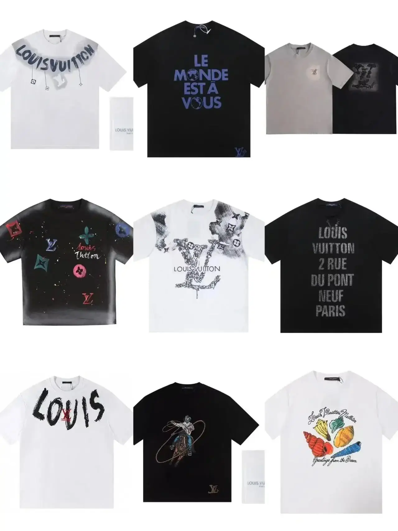 Louis Vuitton Graphic Print T-Shirts