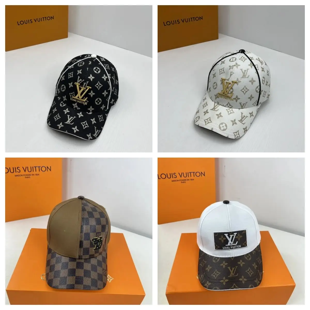 Louis Vuitton Monogram & Damier Canvas Caps [4 Styles]
