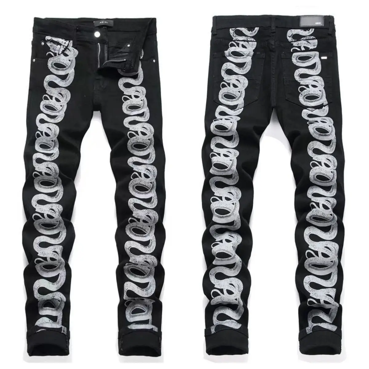 Amiri Angel Print Distressed Jeans — foto 2 de 6