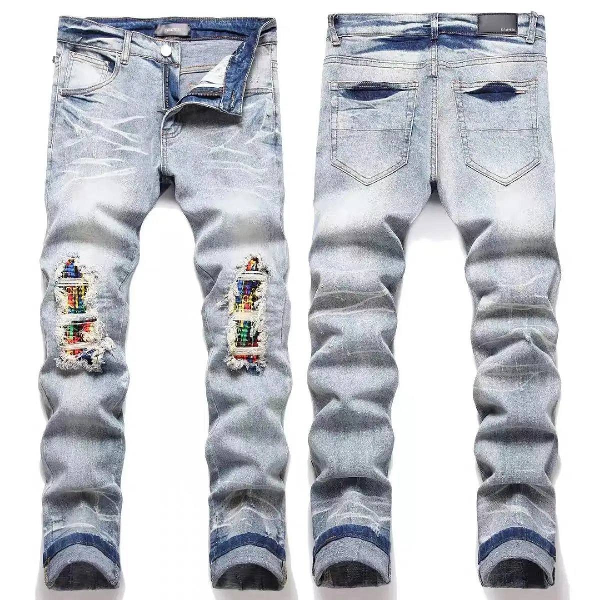 Amiri Angel Print Distressed Jeans — foto 4 de 6