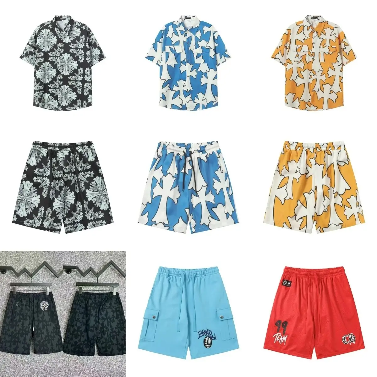 Chrome Hearts Cross Print Shorts [Multiple Colors & Styles]