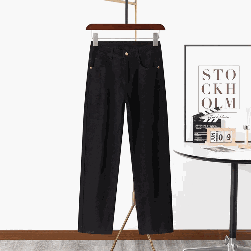LV Black Straight-Leg Pants [18 styles]