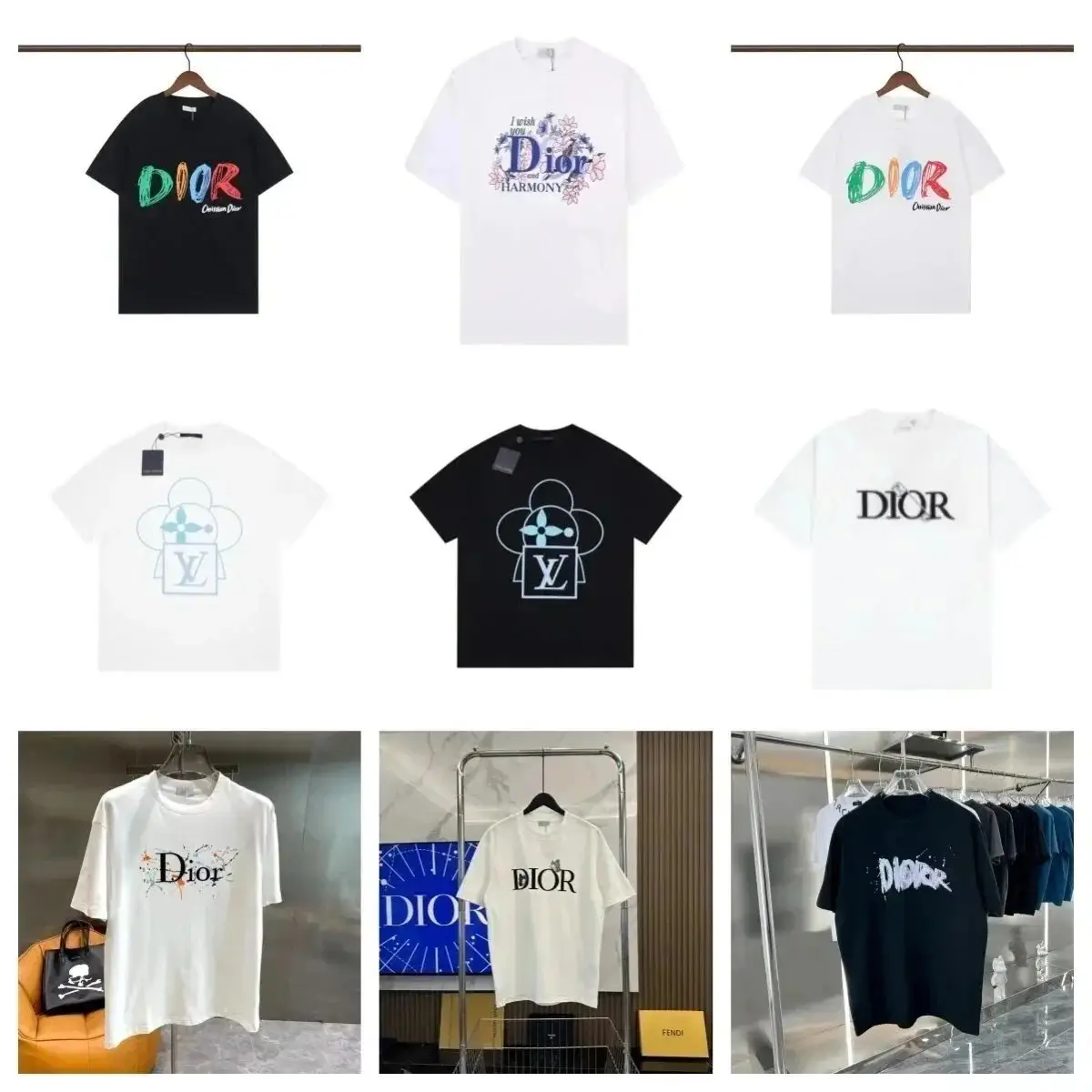 Dior/LV T-shirt(40 styles TOP)