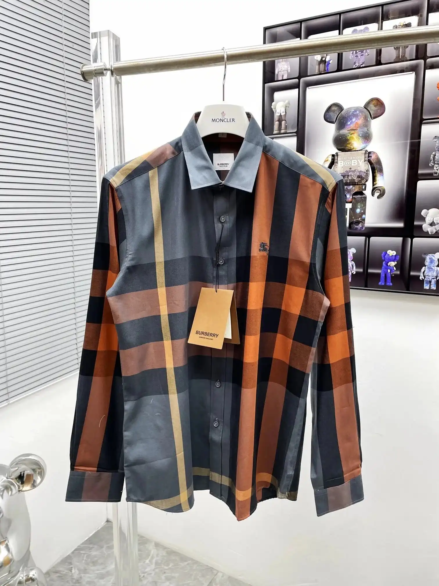 BURBERRY Check Print Shirt [13+ colors] — foto 3 de 6