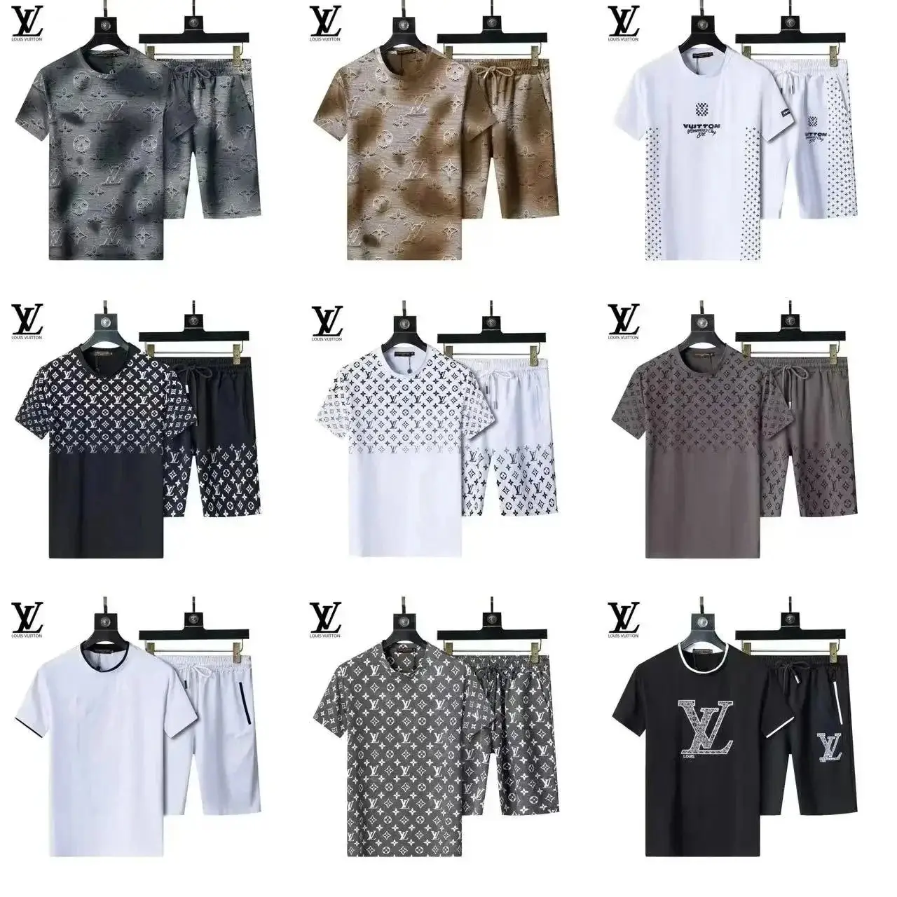 Louis Vuitton Monogram T-Shirt/Shorts Sets [39 styles]