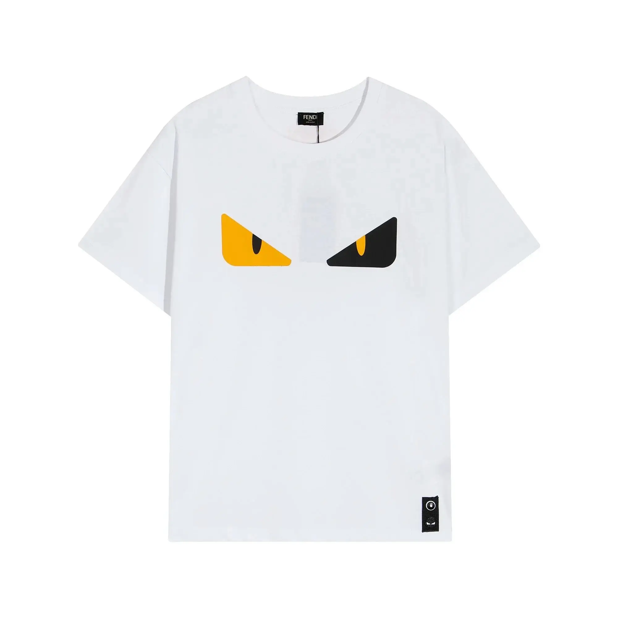 Fendi Black Graphic T-Shirt with FF Logo Design — foto 2 de 6