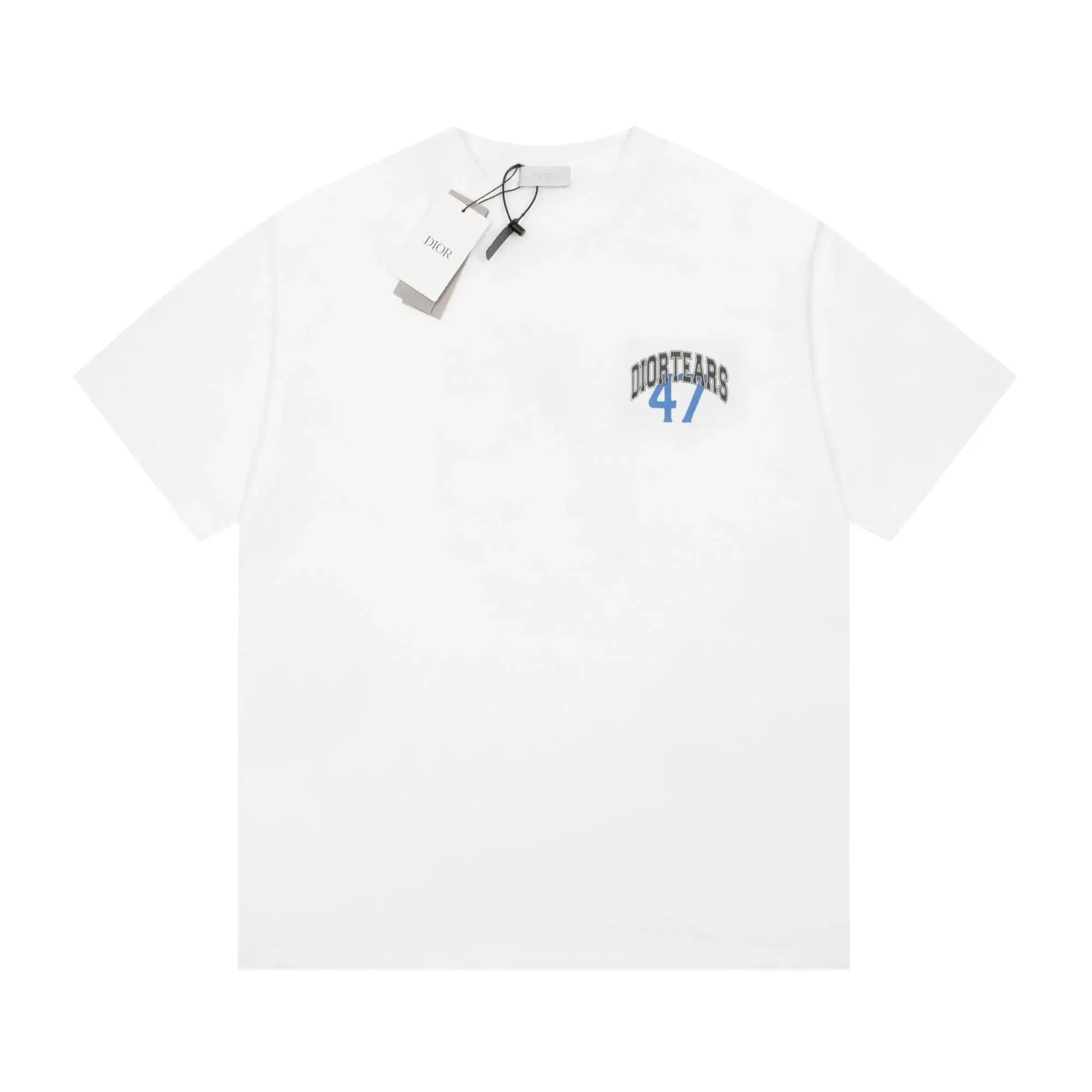 Dior Men's Black T-Shirt with Embroidered Logo - Luxury Fashion — foto 6 de 6