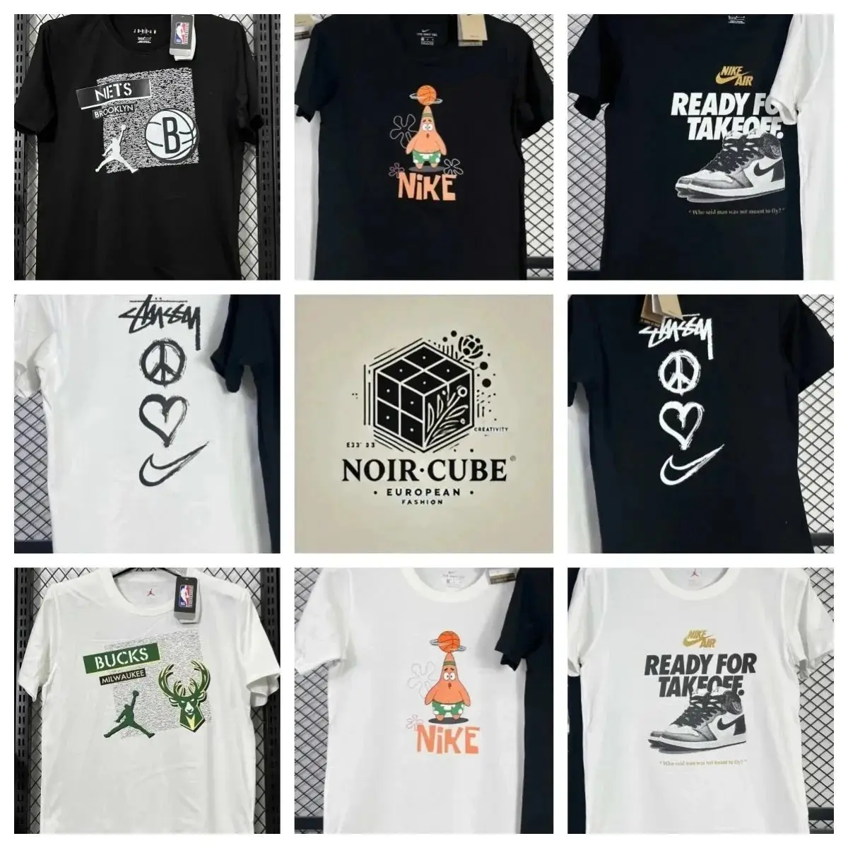 Jordan Nike × Stussy T-Shirt(40 STYLE TOP)