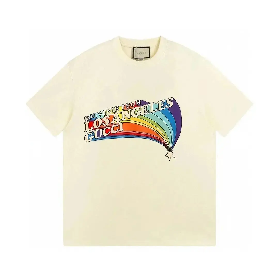 Gucci x Adidas Originals Cream T-Shirt with Gold Logo and Red Lettering — foto 5 de 6