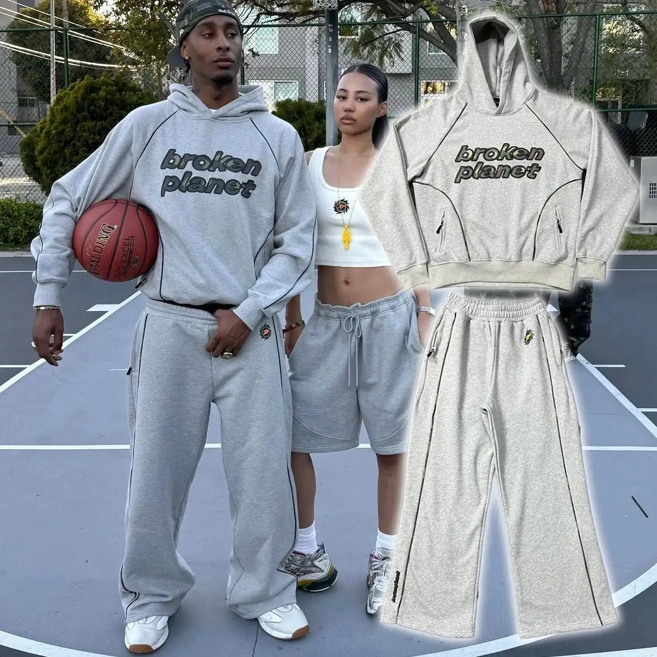 Broken Planet Hoodie & Pants Set
