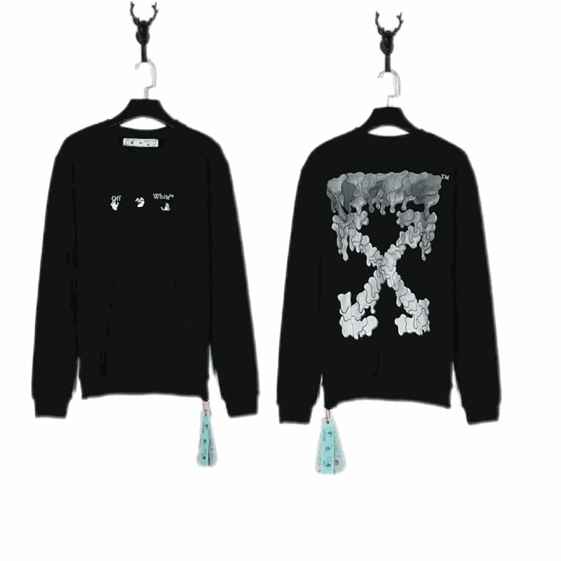 Off-White Men's Graphic Print Sweatshirt Black