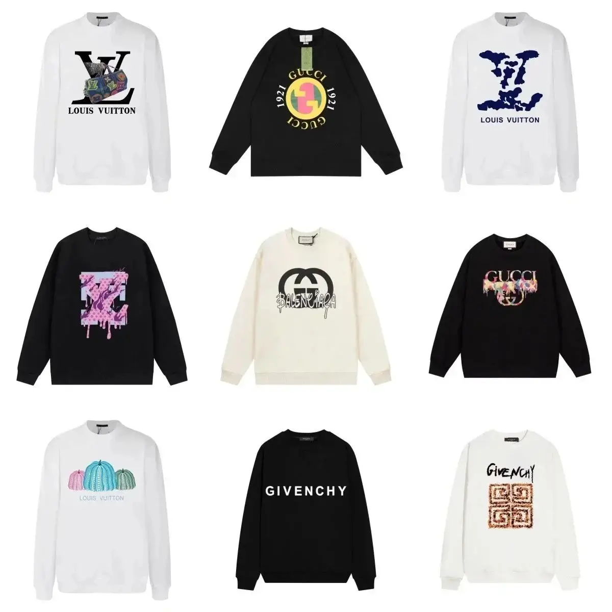 Luxury Brand Graphic Sweatshirts - Louis Vuitton