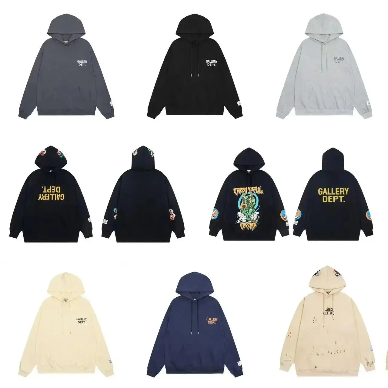 GALLERY DEPT. Cream Hoodie - Oversized Fit
