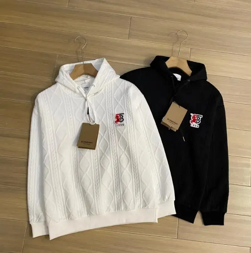 Burberry Cable Knit Hoodie [White & Black Options]