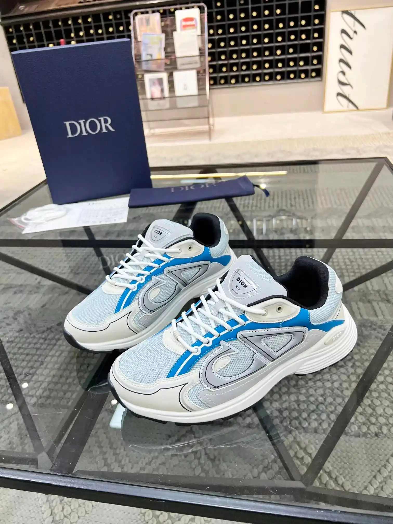 Dior B30 Mesh Sneakers [Black/White Styles] — foto 6 de 6