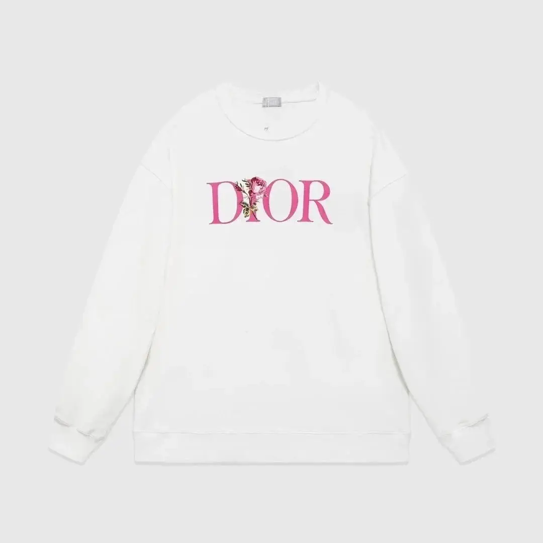 Dior Lucky Dior Long Sleeve Colorful Printed Round Neck Casual Top [15 styles] — foto 3 de 6