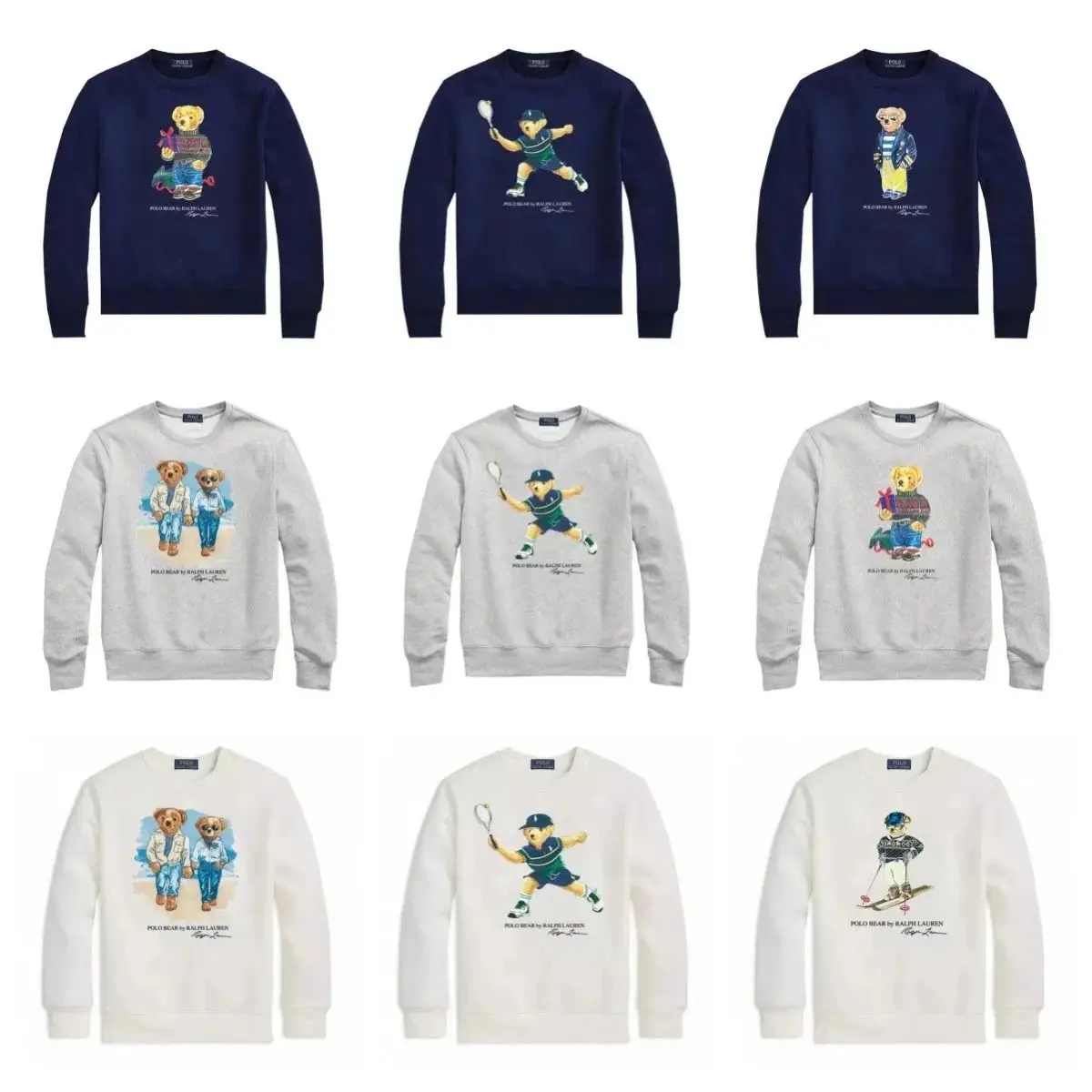 Polo Bear Sweatshirt by Ralph Lauren - Navy Blue Holiday Edition