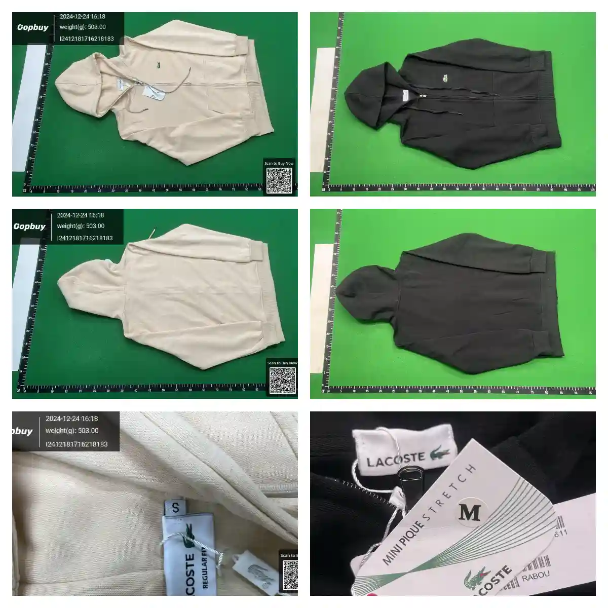 Lacoste Crocodile Logo Zip-Up Hoodie [30+ styles] — foto 5 de 6