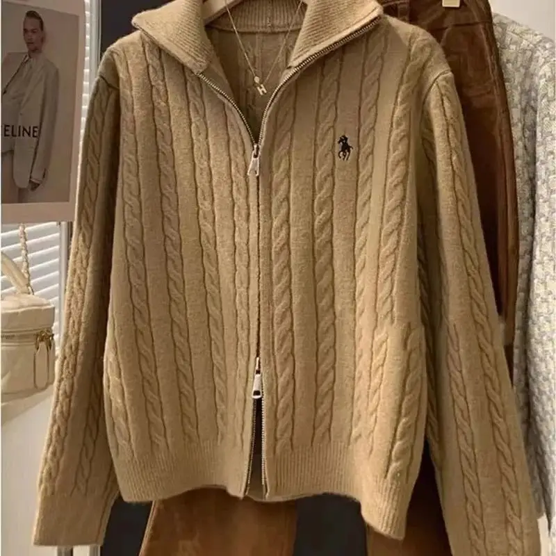 Polo Ralph Lauren Cable Knit Zip-Up Sweater [Loose Fit] — foto 2 de 6